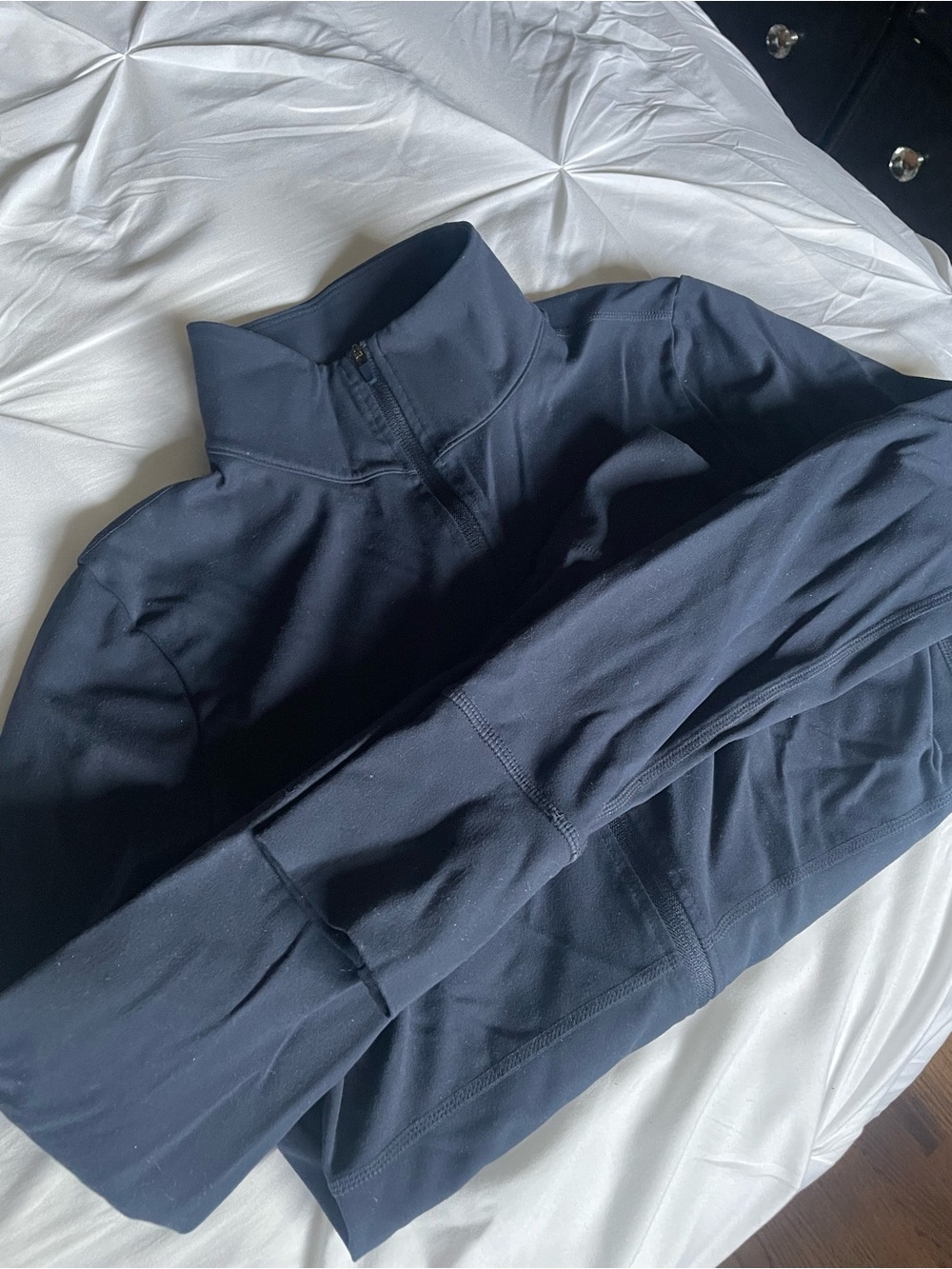Zella Navy Blue Quarter-Zip Jacket